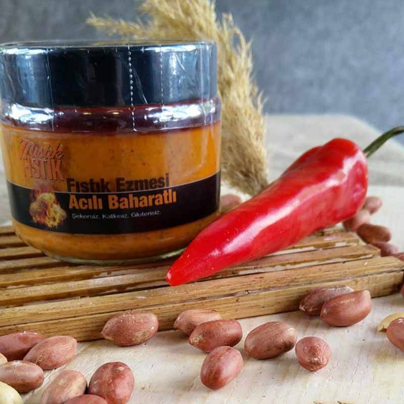 Mıstık Fıstık Acılı Baharatlı Fıstık Ezmesi 280 Gr